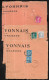 (Lot De 3) Perforés Type Semeuse Sur Fragment Lettre CREDIT LYONNAIS D'Orléans - Lettres & Documents