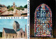 50 - Sainte Mère Eglise - Multivues - Vitrail Des Parachutistes - Flamme Postale - CPM - Voir Scans Recto-Verso - Sainte Mère Eglise