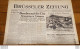 BRUSSELER ZEITUNG JOURNAL GERMANOPHONE BRUXELLES 11/09/1940 GRAND FORMAT 8 PAGES - 1939-45