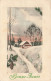 FETES ET VOEUX - Nouvel An - Un Chemin Recouvert Par La Neige  - Colorisé - Carte Postale Ancienne - Nouvel An