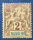 Nossi-bé YT N° 28 Neuf* - Unused Stamps