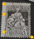 Stamps Errors  Revenues Romania 1921 Printed With Vertical Fold Line , Social Assistance Used Stamp - Revenue Stamps