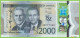 Voyo JAMAICA 2000 Dollars 2022(2023) P100 B255a AD UNC Polymer Commemorative - Jamaica