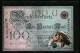 AK Reichsbanknote, Ein Hundert Mark, Prosit Neujahr  - Münzen (Abb.)