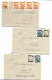 6 Kuverts, Nachkriegszeit, Ca. 1947 - Lettres & Documents