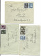 6 Kuverts, Nachkriegszeit, Ca. 1947 - Lettres & Documents