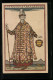 Künstler-AK Sign. Bilibin: Kostüm Aus Der Oper Boris Godounow Von Moussorgsky, Rotes Kreuz  - Croix-Rouge