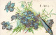 FETES ET VOEUX - 1er Avril - Un Poisson Caché Dans Le Bouquet De Fleurs - Colorisé - Carte Postale Ancienne - 1° Aprile (pesce Di Aprile)