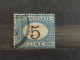 1870/1874. Italia. Segnatasse 5 Lire. Usado. - Gebraucht