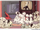 CAR-AANP9-DISNEY CPSM-0815 - LES ARISTOCHIENS - Les 101 Dalmatiens Devant La Télévision - 15x10cm - Disneyland