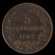  San Marin / San Marino, , 5 Centesimi, 1869, Milan, Cuivre (Copper), TB+ (VF),
KM#1 - Saint-Marin