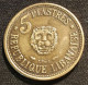 LIBAN - LEBANON - 5 PIASTRES 1961 - KM 21 - Liban