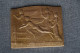 Superbe Ancienne Scupture Sur Bronze Signé Bonnetain,Exposition Bruxelles 1935, 80 Mm./65 Mm. - Brons