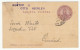 Argentina Old Postal Stationery Postcard Posted 1909 B240401 - Postal Stationery