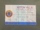 Aston Villa V Sheffield Wednesday 1992-93 Match Ticket - Tickets & Toegangskaarten