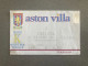 Aston Villa V Chelsea 1993-94 Match Ticket - Tickets & Toegangskaarten