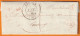 1840 - Cursive 10 COUIZA Sur Lettre Pliée De 2 P De ESPERAZA Vers LIMOUX - Décime Rural - Boîtier A - Grand Cad Arrivée - 1801-1848: Précurseurs XIX