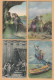 Lotto Di 16 Cartoline Formato Piccolo Tematiche Illustratore Mastroianni Allegoria E Altre - Mastroianni