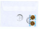 CP 21 - 113-a Fruit, GRAPE, PEACH, Romania - Registered, Stamp With TABS - 2012 - Cartas & Documentos