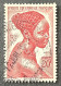 FRAEQ0225U8 - Local Motives - Bakongo Young Woman - 20 F Used Stamp - AEF - 1947 - Used Stamps