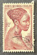 FRAEQ0225U9 - Local Motives - Bakongo Young Woman - 20 F Used Stamp - AEF - 1947 - Used Stamps