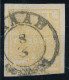 O 1850 1kr MP Ib Típus, Aranysárga / Type MP Ib, Golden Yellow "RAAB" Certificate: Strakosch (ANK EUR 320,-) - Other & Unclassified