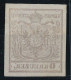 O 1850 6kr HP Ia. Szürkésbarna, Látványos Gépszínátnyomat / Type HP Ia. Greyish Brown With Machine Offset. "(KO)STAINI(Z - Otros & Sin Clasificación