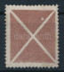 1858 Kis Barna Andráskereszt Fehér Lemezponttal, újragumizva / Small Brown St. Andrews Cross, Regummed - Autres & Non Classés