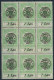 ** Nagyvárad 1919 Árvíz 1L/5f 9-es Tömb Részleges Kettős Felülnyomással / Mi 4 II Block Of 9 Partial Double Overprint. S - Andere & Zonder Classificatie