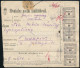 1921 Hivatalos Postai Szállítólevél 27 Db Hivatalos Bélyeggel, Közte Hármaslyukasztások (2 Bélyeg Sérült) / Parcel Card  - Other & Unclassified