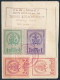 1938 Soproni Tábori Küldöncjárat I. Kiadás Lapon Piros Alkalmi Bélyegzéssel / Sopron Courier Post Stamp I. Issue On Card - Andere & Zonder Classificatie