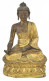 Sákjamuni Buddha. Tibet, 19. Sz Vége, Aranyozott Rézlemez, Sérült, Hiányos, M: 26 Cm - Altri & Non Classificati