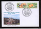 Label Transnistria 2023 Fruits Of Abkhazia 3 FDCs - Fantasy Labels