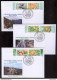 Label Transnistria 2023 Fruits Of Abkhazia 3 FDCs Imperforated - Vignettes De Fantaisie