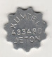 TURQUIE,TURKEI,TURKEY KUMTEL TELEPHONE ALUMINUM  TOKENS -24,2 MM. - Otros & Sin Clasificación