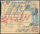 1916 Csomagszállító 95f Bérmentesítéssel, 15f Fekbérrel és 25f Visszajelentési Díjjal / Parcel Card - Autres & Non Classés