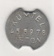 TURQUIE,TURKEI,TURKEY KUMTEL TELEPHONE  ALUMINUM TOKENS -24,6 MM. - Autres & Non Classés