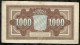 ALLEMAGNE . BILLET DE 1.000 MARK . 1922 . - 1.000 Mark