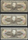 BRESIL . LOT DE 3 BILLET DE 5 CRUZEIRO . SIGNATURES DIFFERENTES . - Brésil