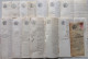 801 FISCAUX  FRANCE LOT De 14 PAPIERS TIMBRES  DIFFERENTS - Sonstige & Ohne Zuordnung