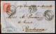 Regno - Vittorio Emanuele II - Lettera Da Napoli Porto 13.9.64 Per La Francia Con 40 Cent (L20) Bene Dentellato - Ex Col - Autres & Non Classés