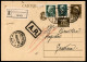 Regno - Interi - Cartolina Postale 30 Cent Imperiale (C80) Raccomandato In Distretto Affrancata Con Imperiale 5 Cent + 1 - Autres & Non Classés