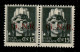 RSI - G.N.R. Brescia - 1943 - 15 Cent (472/Il + 472/I) - Coppia Con R Accostato A Sinistra - Gomma Integra - Autres & Non Classés