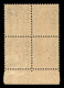 RSI - G.N.R. Brescia - 1943 - 15 Cent (472/Il + Tre 471/I) - Quartina Bordo Foglio Con R Accostato A N In Alto A Destra  - Autres & Non Classés