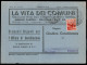 Luogotenenza - 80 Cent Democratica (549) Isolato Su Stampati Con Annullo Dell'Ag. Postale Cantelli Bologna 7.2.46 Per Ve - Autres & Non Classés
