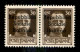 C.L.N. - Imperia - 1944 - 30 Cent (4 + 4 L) - Coppia Con U Piccolo A Destra - Gomma Integra - Sonstige & Ohne Zuordnung
