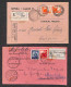 Repubblica - Due Cartoline Raccomandate  Viaggiate Nell'ott./nov. 1946 Da Montedinove Per Montelungo E Da Montalto March - Other & Unclassified