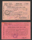 Repubblica - Due Cartoline Raccomandate  Viaggiate Nell'ott./nov. 1946 Da Montedinove Per Montelungo E Da Montalto March - Altri & Non Classificati