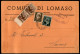 Repubblica - Busta Aperta Da Vigo Lomaso Del 12.3.47 Per Savona  Affrancata Con 1,20 Lire Turrita (un Dentello D'angolo  - Andere & Zonder Classificatie