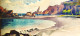 Delcampe - Aquarelle Baies De " TAORMINA". Sicile Italie. Mars 1913. Monogramme B.F.  Berthe Flournoy Ecole Suisse Début XXè. - Wasserfarben